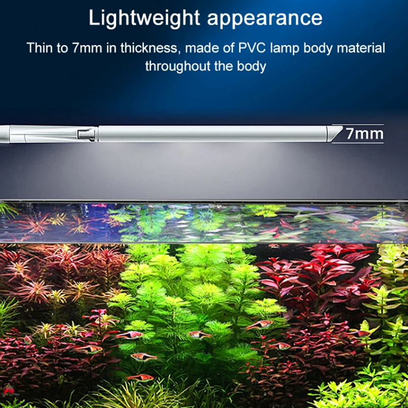 Super Bright Clip Lamp Double Leaf Adjustable LED Aquarium Light for Aquatic Plant Grow Fish Tank Full Spectrum Timing Lamp