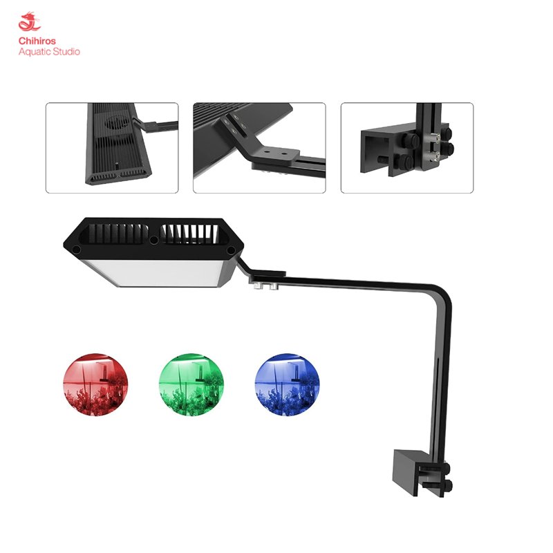 Chihiros RGB Dimmable App Aquarium WRGB 2 LED Light with Controller Built-in, Suite for Aquatic Plant Tanks