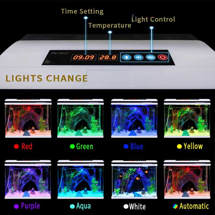Reliable And Cheap Glass Fish Breeding Tank Aquarium Desktop Aquarium Fish Tank Light Led Aquarium
