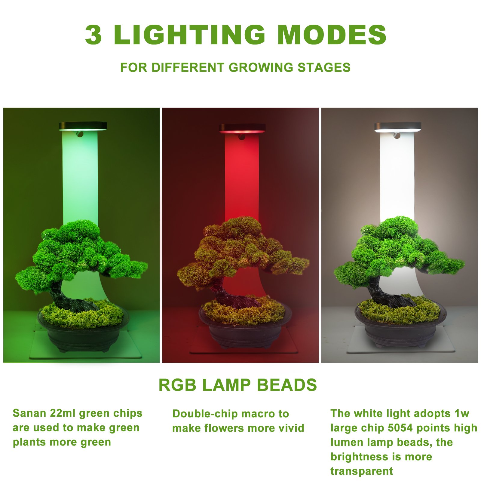 MicMol 10W LED Aquarium Lamps Micro Landscape Lighting Aquascape Magnetic Aquarium Desk Lights For Small Aquarium Tank
