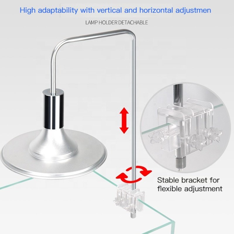 Full Spectrum LED For Aquatic Hot Fish Tank Clip Light Ts-20w Model Pure Aluminum Led Aquarium Plant light