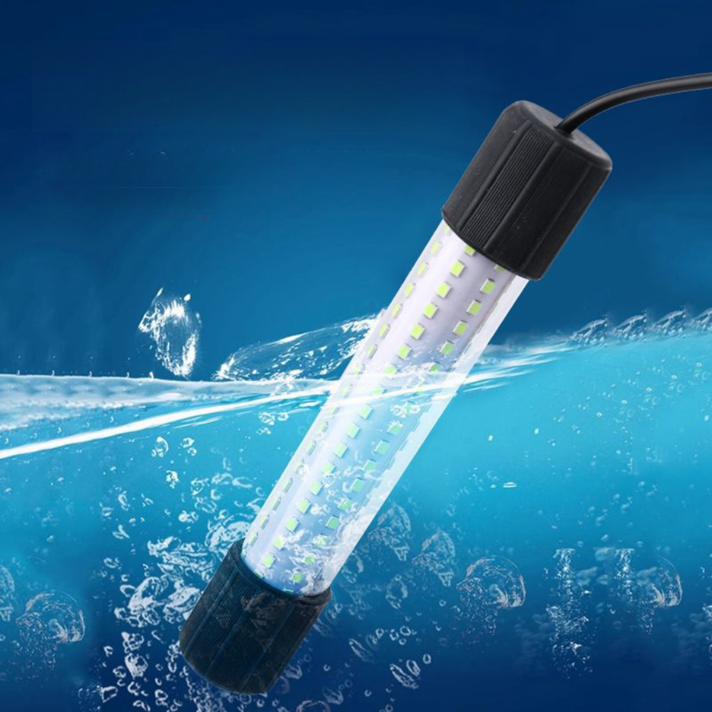 12V LED Fishing Lights 15W Fish Attracting Night Lamp Yellow Blue Green White 5M LED Underwater Fishing Light For Boats Aquarium