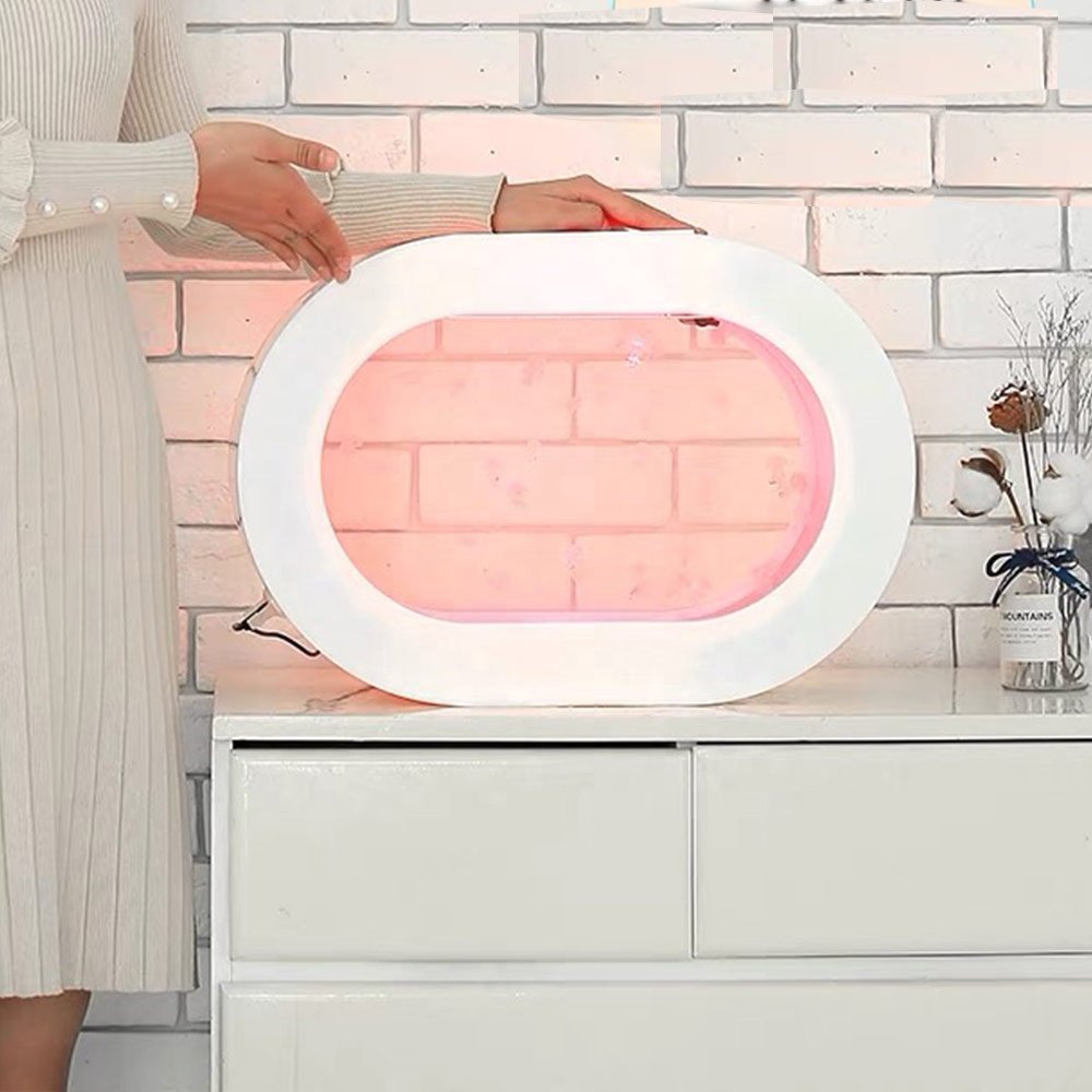 Modern color changing LED decorative acrylic sensory jellyfish tank can be used for bedroom decoration desk decoration