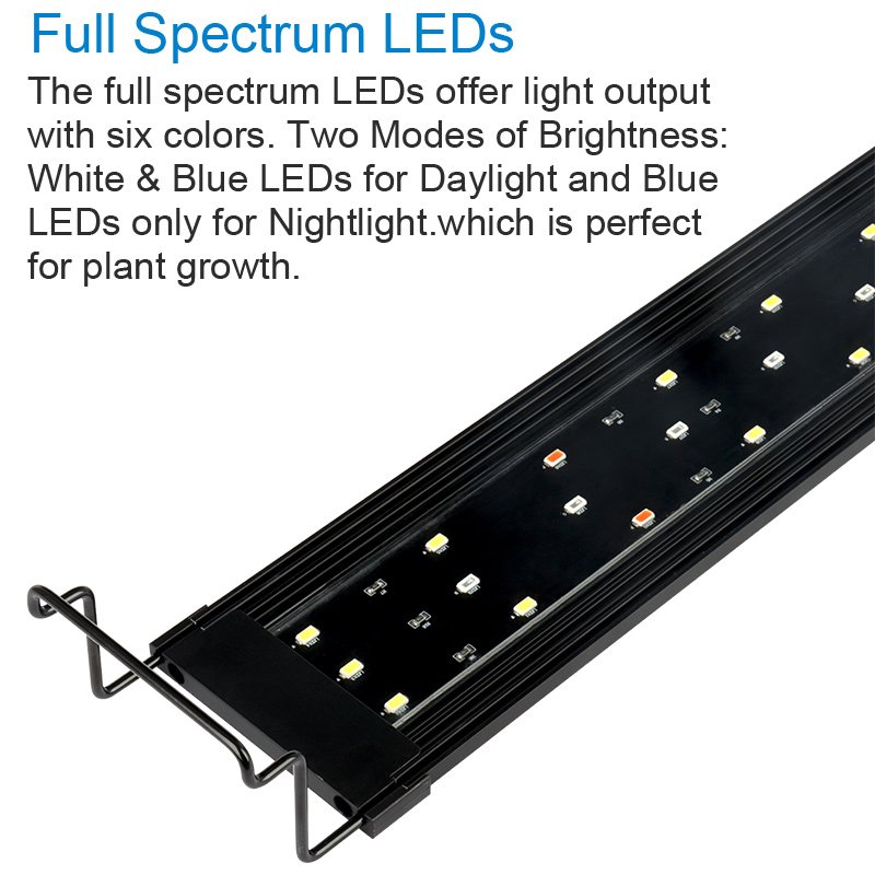 Heto Full Spectrum LED aquarium accessories Fish Tank Light for Freshwater/Planted Aquarium Light