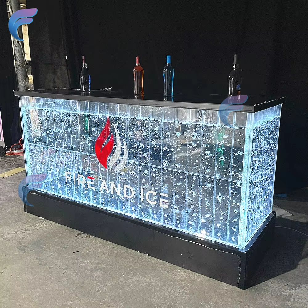 High quality acrylic LED light coffee table home furniture aquarium table