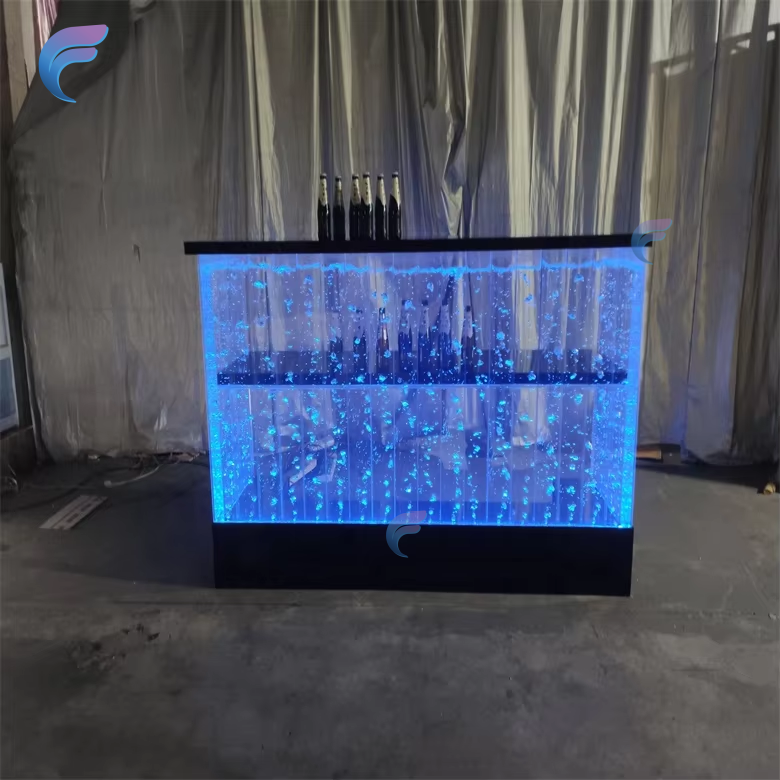 High quality acrylic LED light coffee table home furniture aquarium table