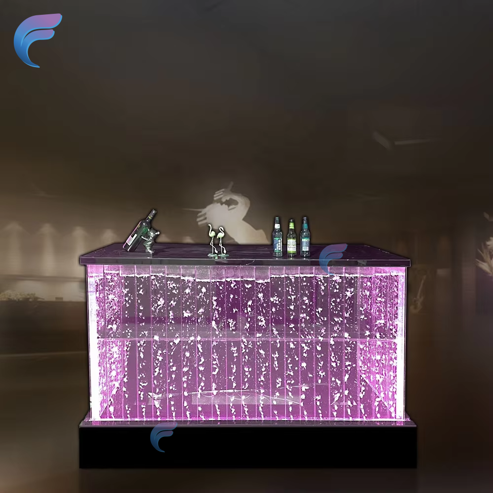 High quality acrylic LED light coffee table home furniture aquarium table