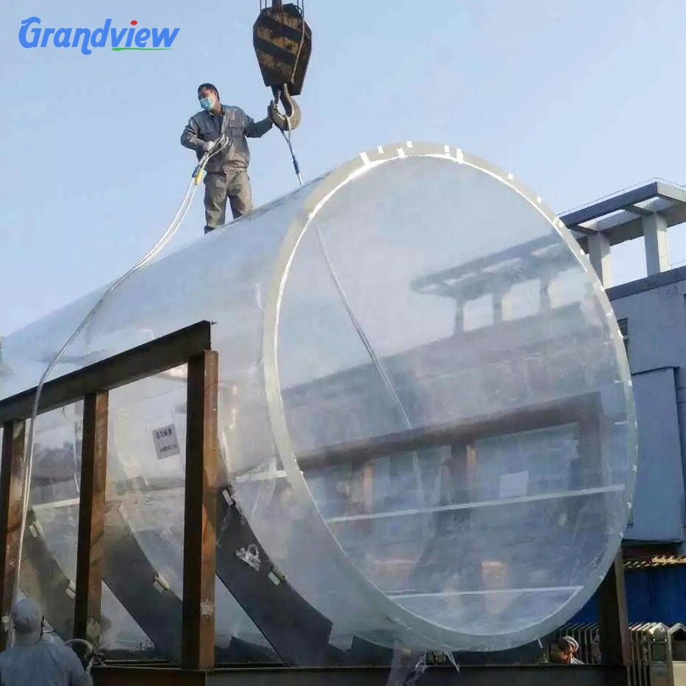 Massive 100mm Clear Acrylic Aquarium Tanks Cylinders Plastic Plexiglass Sheet Aquariums & Accessories Sustainable Wooden Pallet