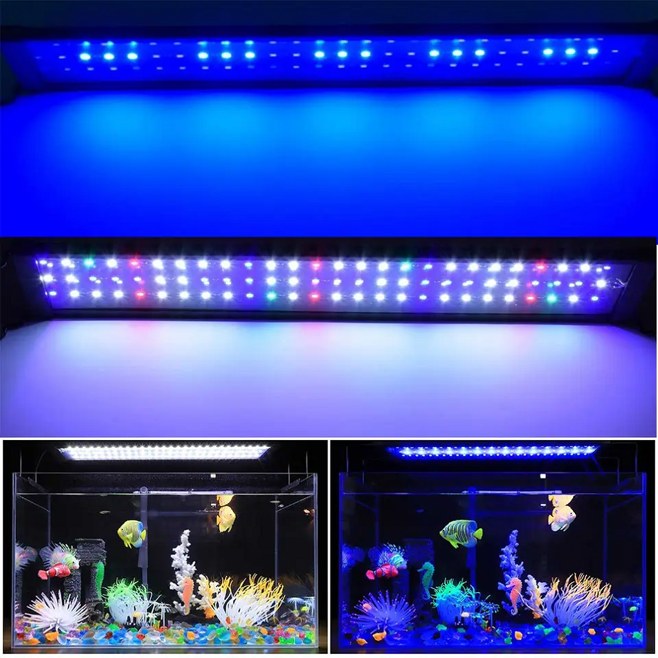 Full Spectrum RGBW 4ft 120cm Reef Lighting Coral Reef Light LED Aquarium Lights For Freshwater Saltwater Plant Fish Tanks