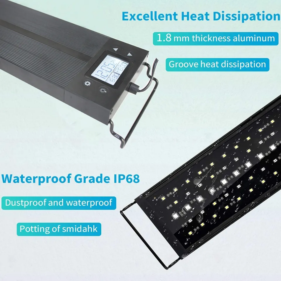 Full Spectrum RGBW 4ft 120cm Reef Lighting Coral Reef Light LED Aquarium Lights For Freshwater Saltwater Plant Fish Tanks