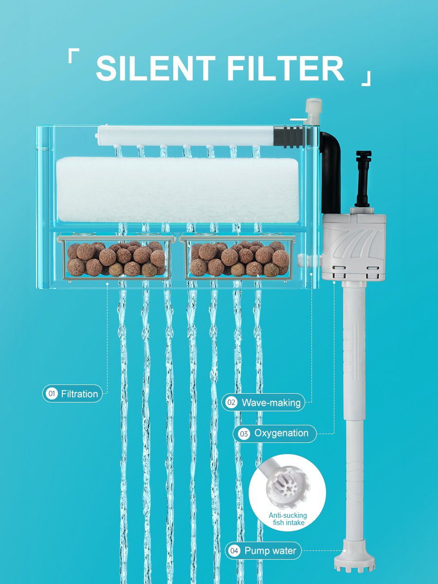 Automatic Feeding Smart Small Fish Tank Ultra white clear Glass smart Aquarium with Filter and LED Light