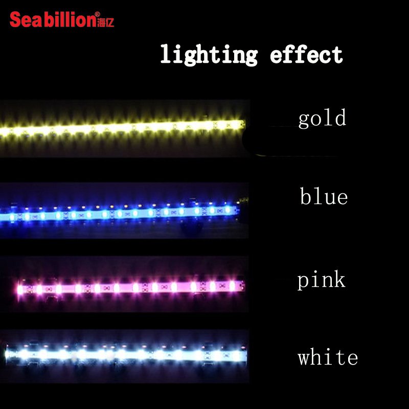 High-quality T4-LED submersible colorful arowana fish tank aquarium lamp with remote control and manual