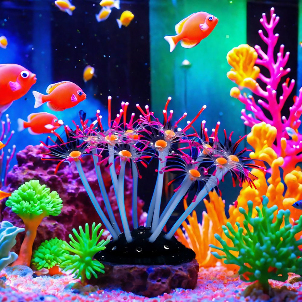 wholesale custom New Betta fish toys silicone feather coral simulation environment fish tank decoration