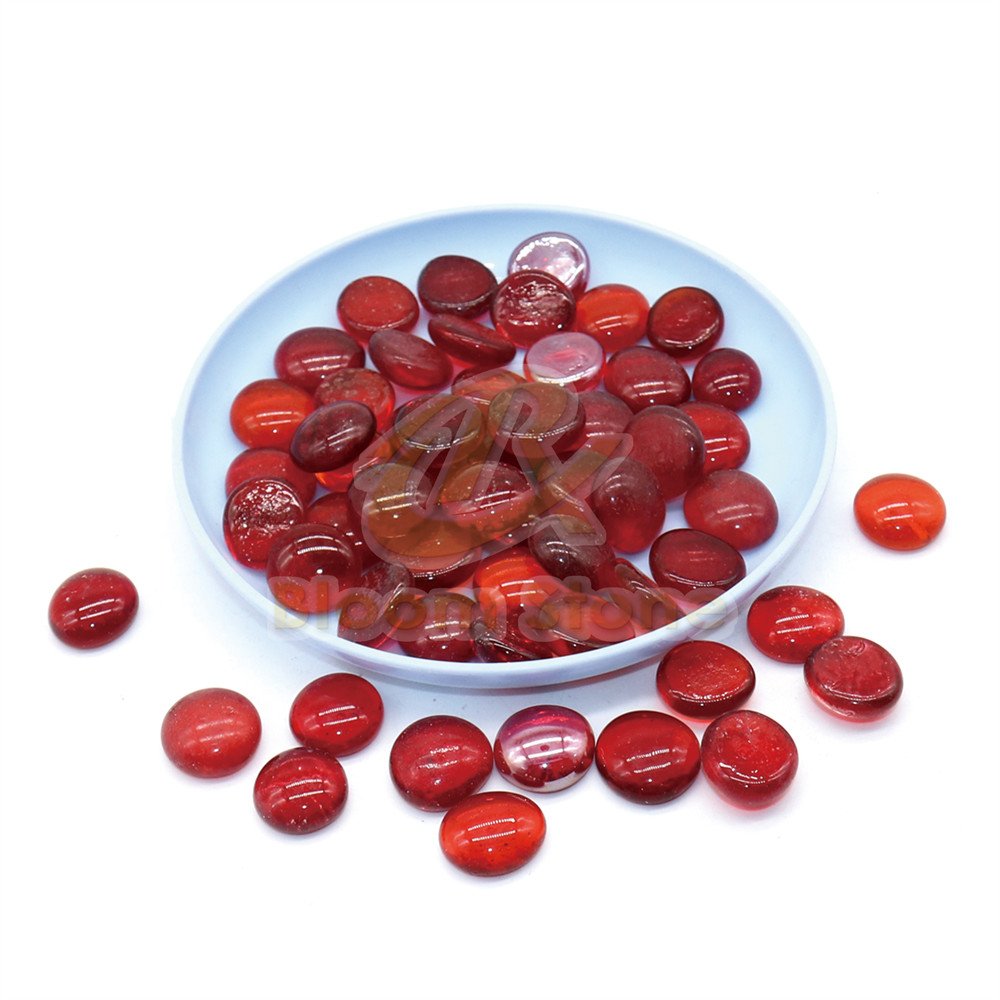 Wedding Decoration Flat glass Marbles Pebbles Glass Gems for home decoration
