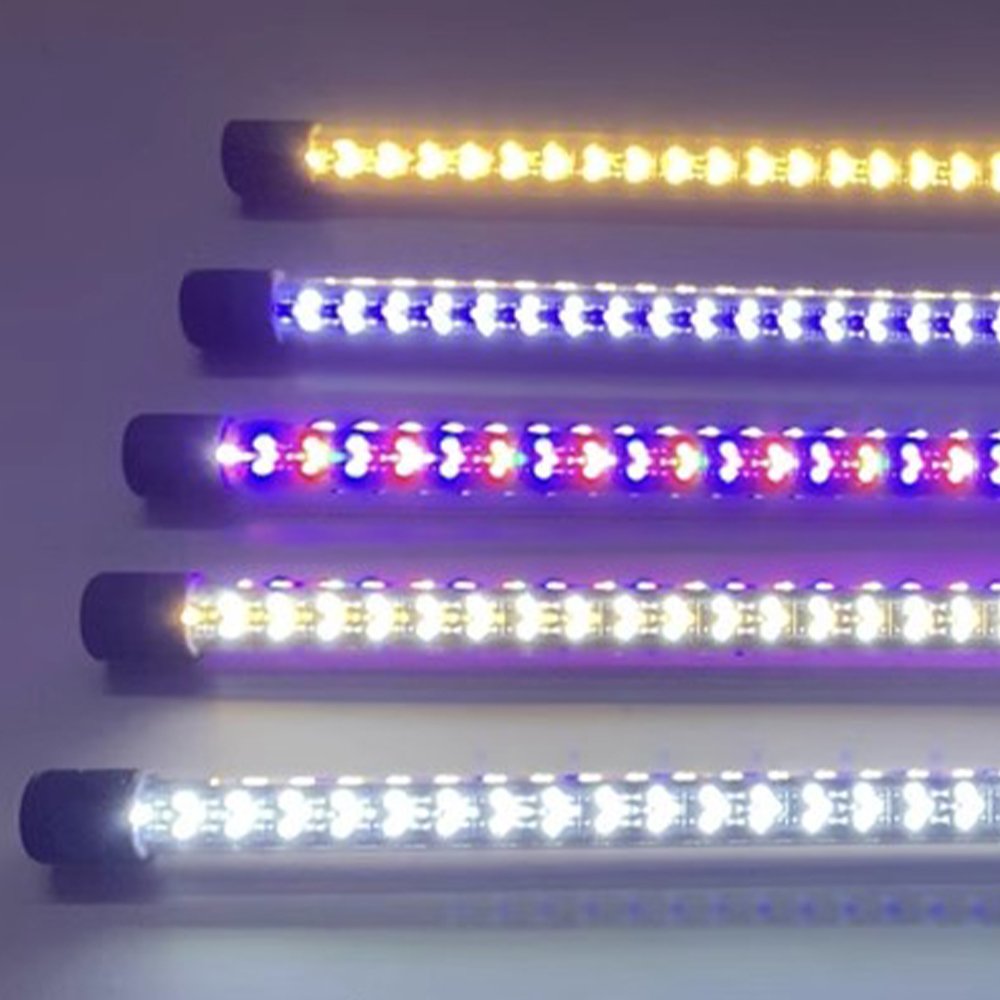 Three rows of aquarium lights LED waterproof high-light RGB aquarium water grass 24V low pressure diving light