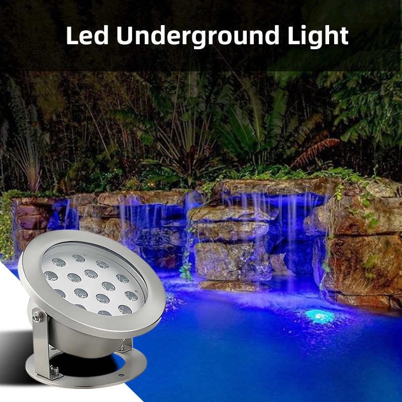 High Quality LED Underwater Light DMX RGB Control 304 Stainless Steel IP68 Waterproof Pool light 6W/12W/15W Fountains Landscape