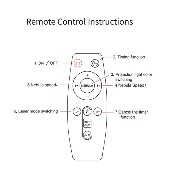 New astronaut cartoon projection lamp remote control laser colorful nebula starry sky lamp atmosphere