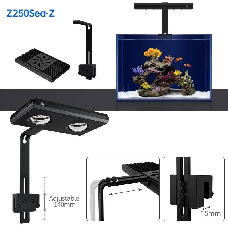 WEEK AQUA Dimmable Full Spectrum Aquarium LED Light for Coral Reef Growth Fish Tank Plant