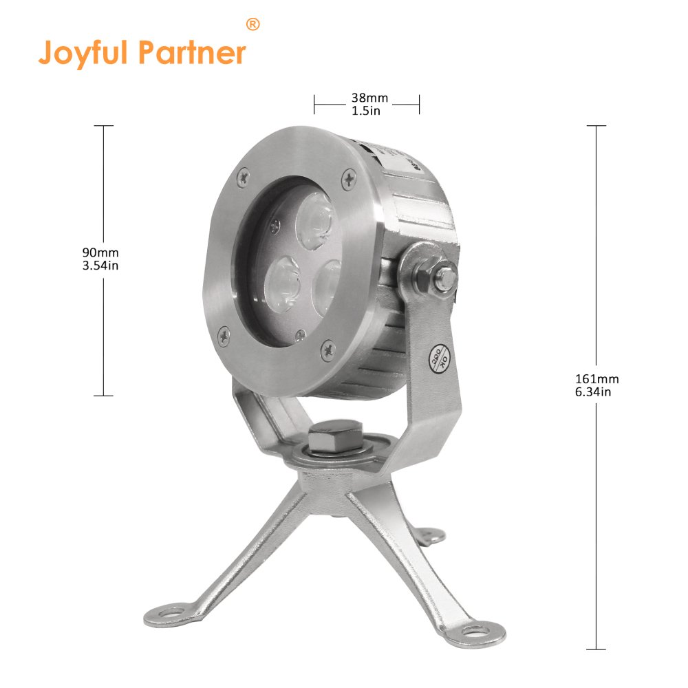6W ip68 waterproof led swimming pool light Factory direct sales underwater spot light led pool light with tripod