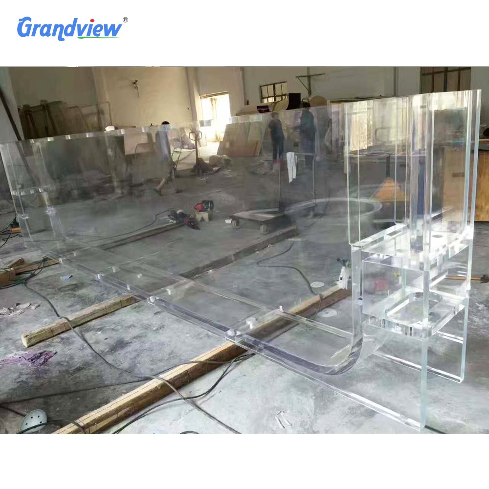 Factory Custom Clear transparent Square made acrylic fish tanks makers price