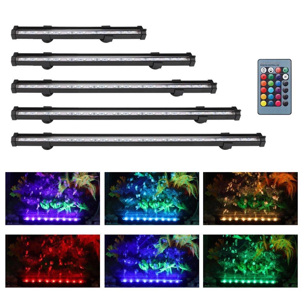 LED fish tank bubble light oxygen remote control color-changing water tank landscape RGB aquarium exhibition light