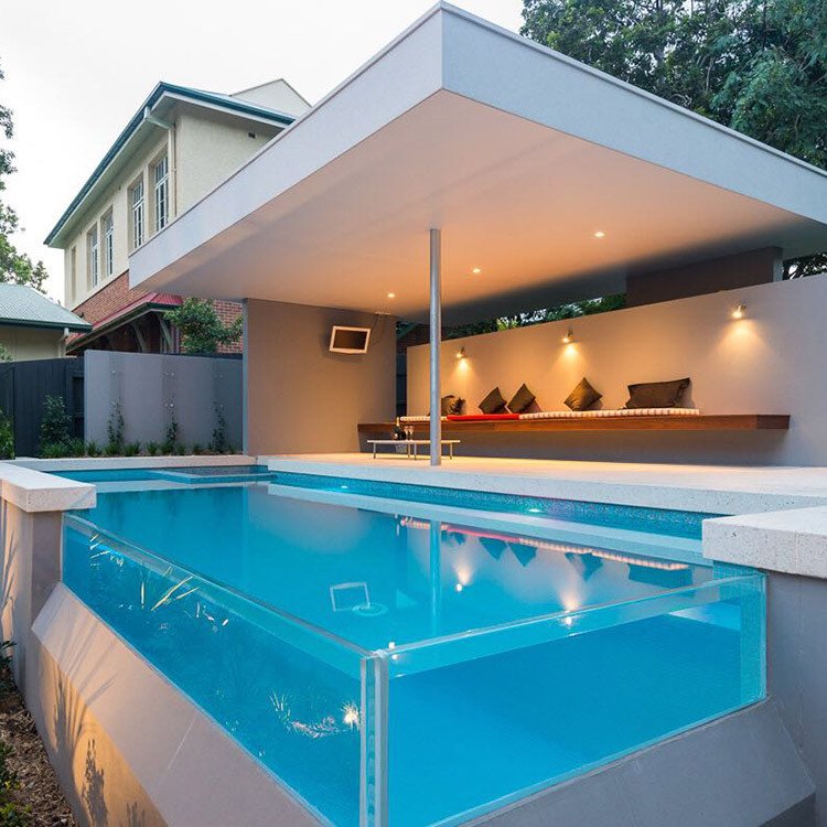 Customized Size Low Price 80Mm one-Time Cast Bord swimming Pool Transparent Acrylic Sheet