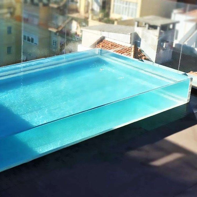 Customized Size Low Price 80Mm one-Time Cast Bord swimming Pool Transparent Acrylic Sheet