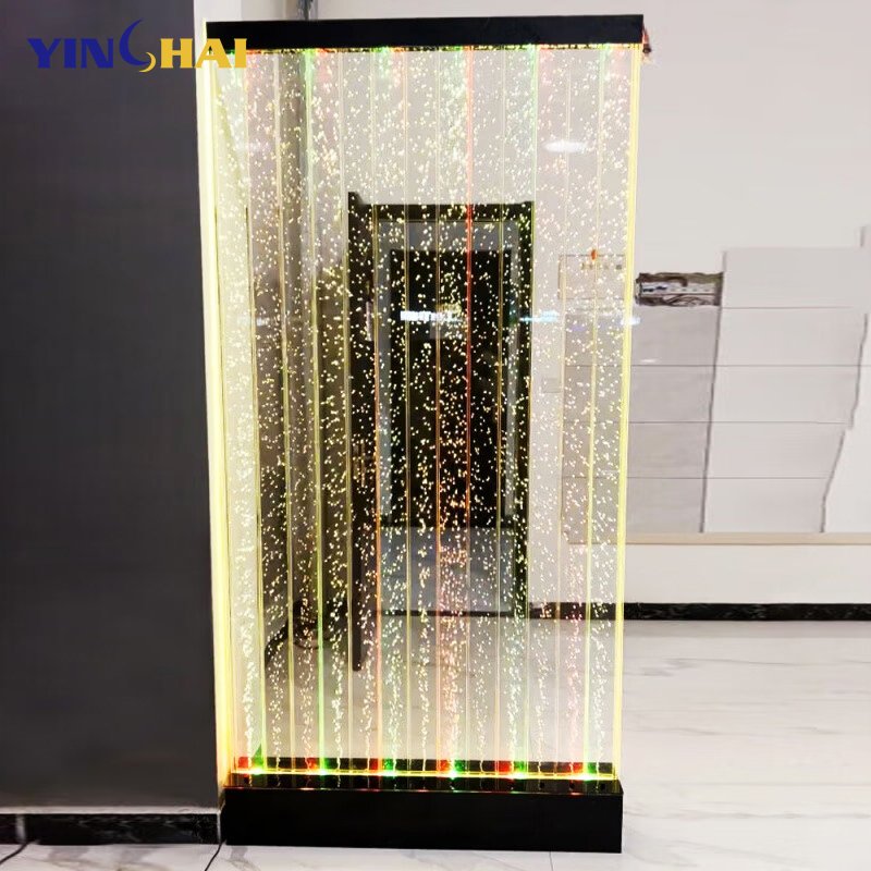 Wholesale custom modern latest interior outdoor Diode bubble wall water panel led light acrylic water bubble wall
