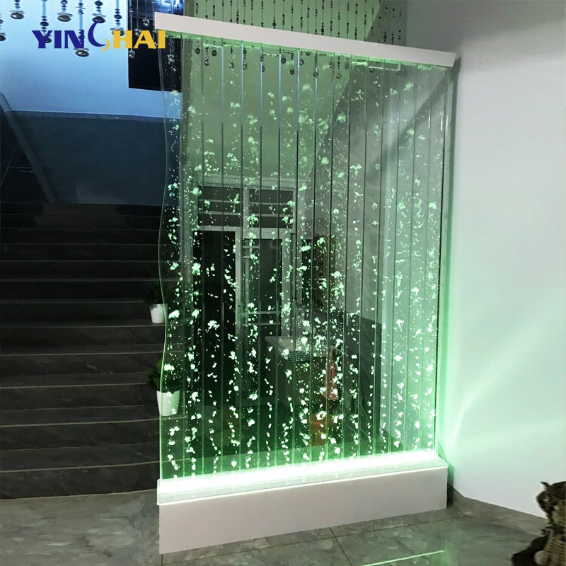 Wholesale custom modern latest interior outdoor Diode bubble wall water panel led light acrylic water bubble wall