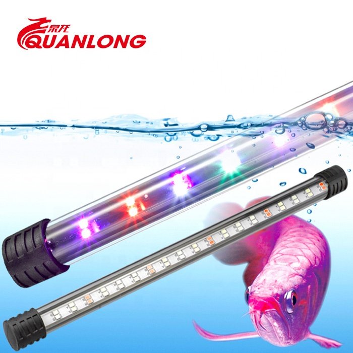 Quanlong T4 submersible led aquarium light marine wrgb marine fish tank led aquarium light accessory lamp