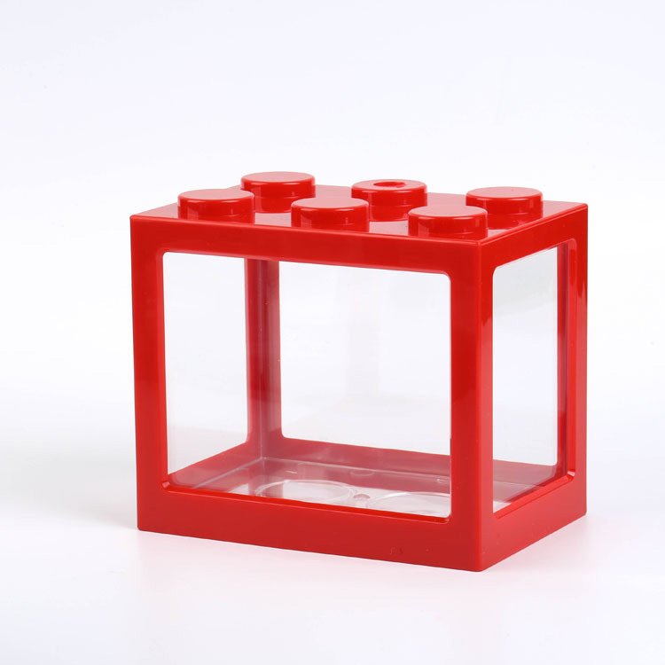 Desktop Mini Acrylic Fish Aquarium Freedom Assembly Building Block Beta Fish Tank