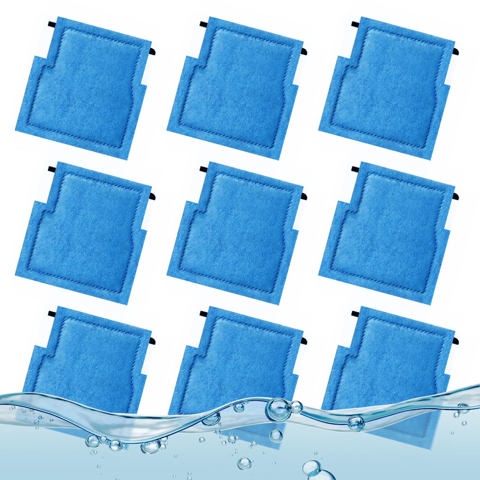 JC Customized Pack 6 8 9 12 Aquarium Fish Tank External filtration backup filter material Sponge Carbon pad Replacement