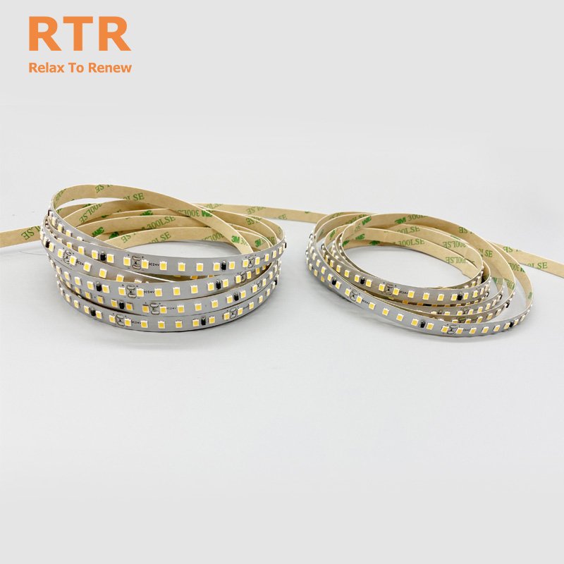 High Lumen Smart Light Strip 140D RA90 8mm 24V IP20 Dimmable 3000K 4000K 6500K Flexible SMD 2835 Led Tape