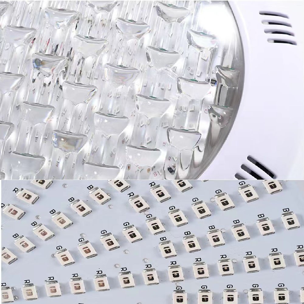 LED Swimming Pool Light Underwater Floor Lights Wall-mounted Underwater Waterproof Seven-color Light Without Remote Controller