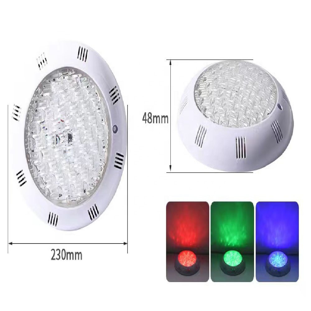 LED Swimming Pool Light Underwater Floor Lights Wall-mounted Underwater Waterproof Seven-color Light Without Remote Controller