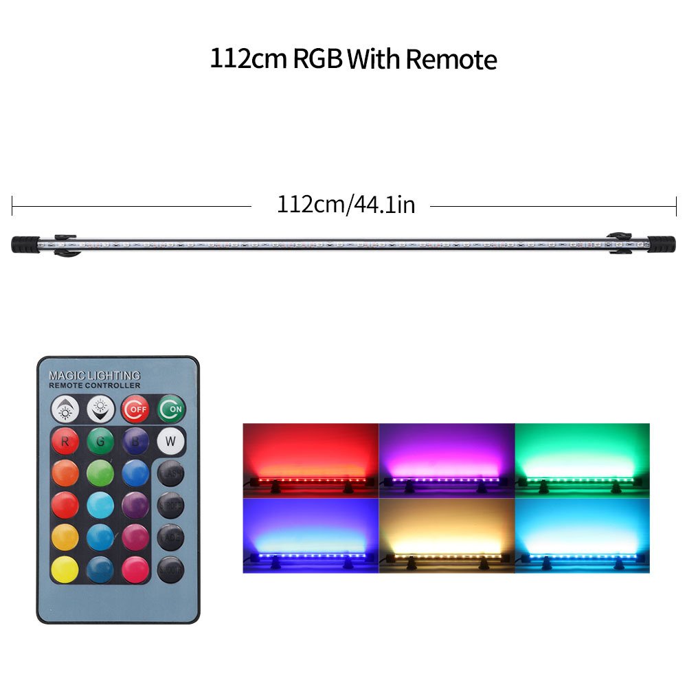 Aquarium accessories Waterproof LED fish tank lamp RGB with remote control LED aquarium light