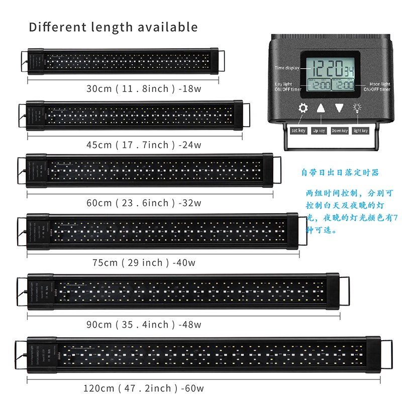 Relaxlines 30-180cm Auto led waterproof aquarium lighting fish tanks accessories aquarium led light