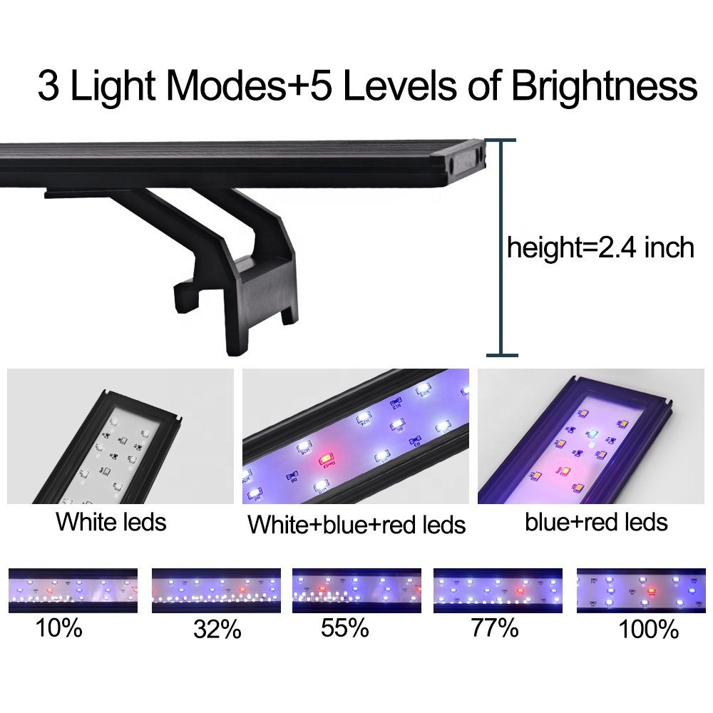 aquatic planted live fish freshwater plant fish tank lighting sunrise sunset dimming controller full spectrum led aquarium light
