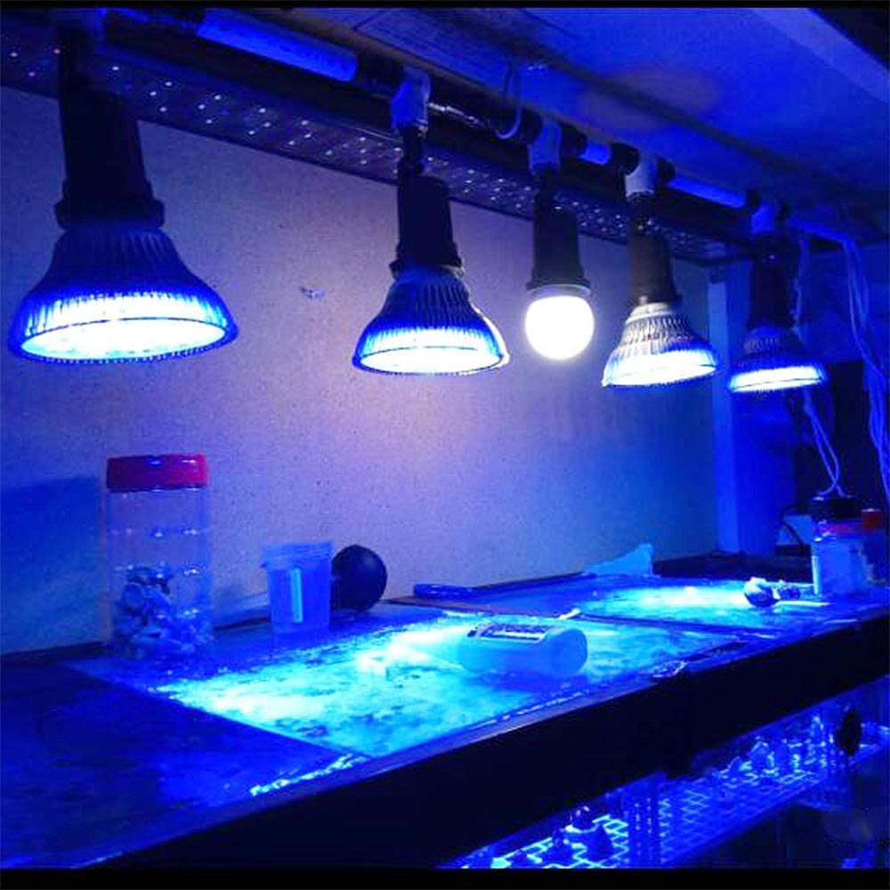 Full Spectrum E27 E26 LED Aquarium Light Bulb 18W Fish Tank Bulb for Coral Reef Saltwater Tank Plants Growth