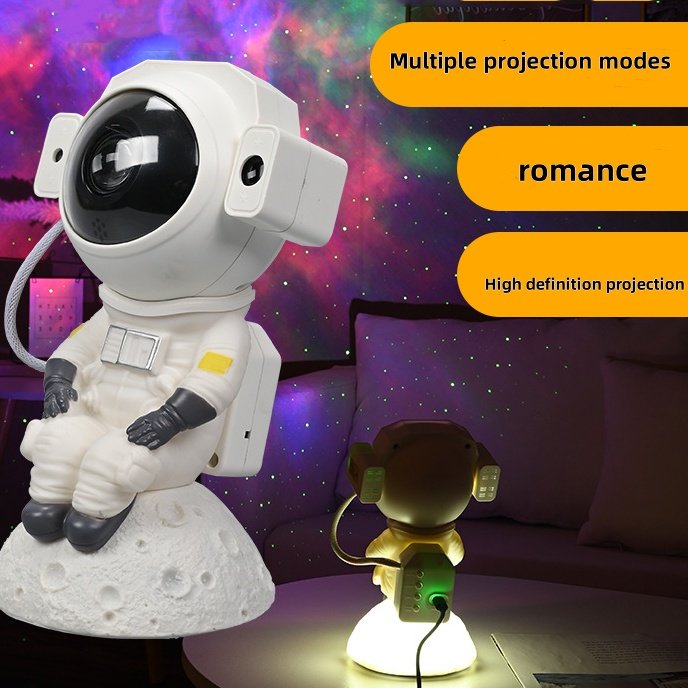 New astronaut star lights out of the cabin projection atmosphere lights nightlight bedroom creative LED table lamp