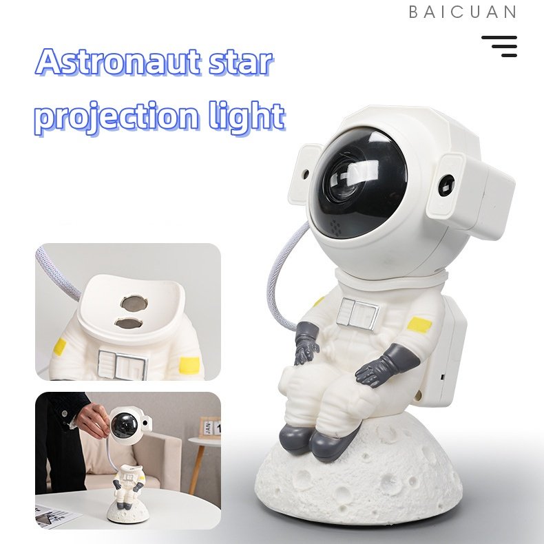 New astronaut star lights out of the cabin projection atmosphere lights nightlight bedroom creative LED table lamp