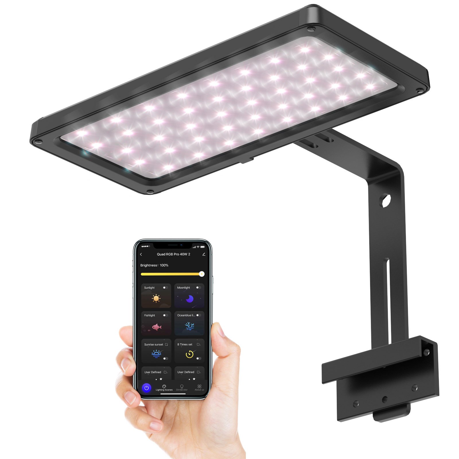 Zaohetian LED Aquarium Light TUYA APP Bluetooth Link Plant Light Aquarium Plant Lights