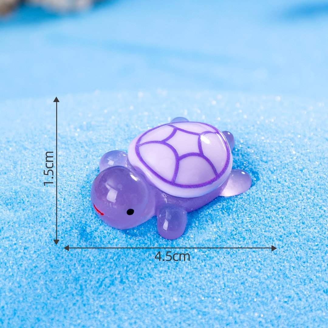 Wholesales Micro landscape cartoon cute night light big turtle DIY blind bag decoration accessories aquarium fish tank