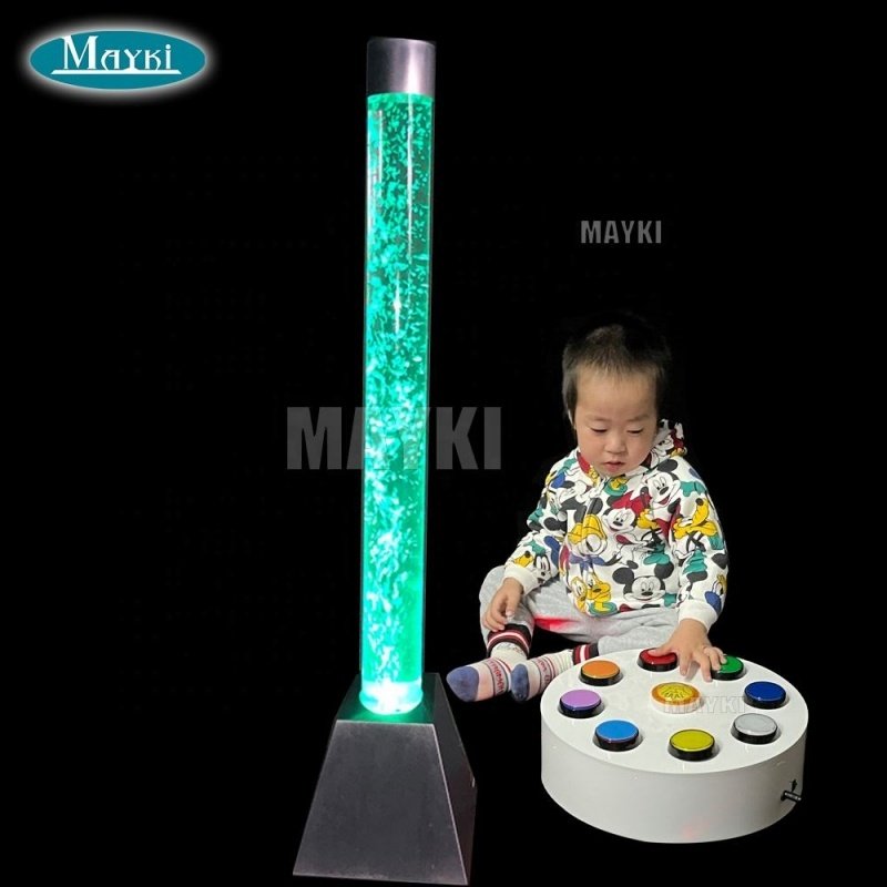 150*15cm LED Sensory Bubble Tube Lamps with Color Changing Controller