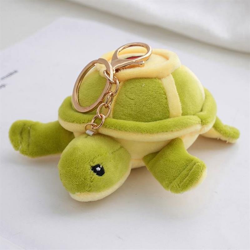 12cm Aquarium turtle Stuffed toys souvenir gift Cute heart Tortoise Plush Toys eco friendly Soft Animal plush keychains