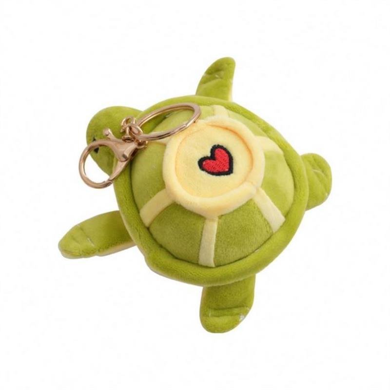 12cm Aquarium turtle Stuffed toys souvenir gift Cute heart Tortoise Plush Toys eco friendly Soft Animal plush keychains