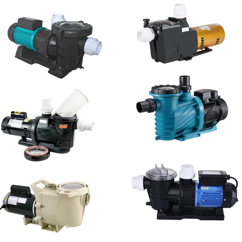 complete set swimming pool equipment including sand filter pump underwater LED light pool ladder waterfall