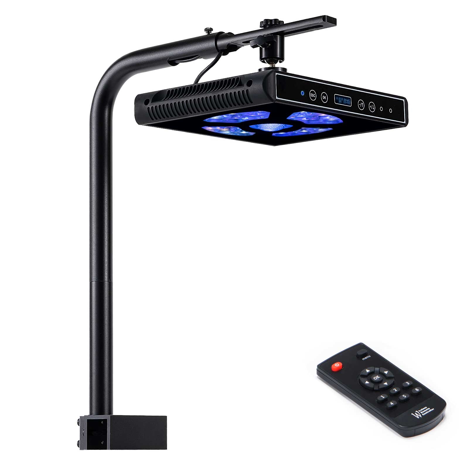 CTLite 100w 3 Channels Dimmable Sunrise Sunset Simulation High Quality LED Aquarium Light for Reef/ Coral
