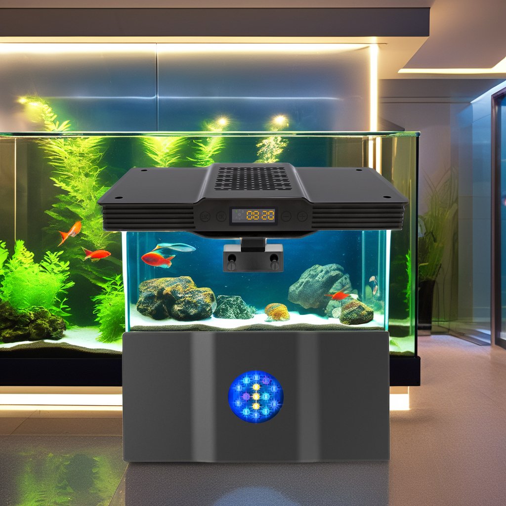 2023 New Arrival Aqua Knight V3 75W Full Spectrum LED Aquarium Lamp Changeable Emitting Color for Saltwater Coral Reef Light