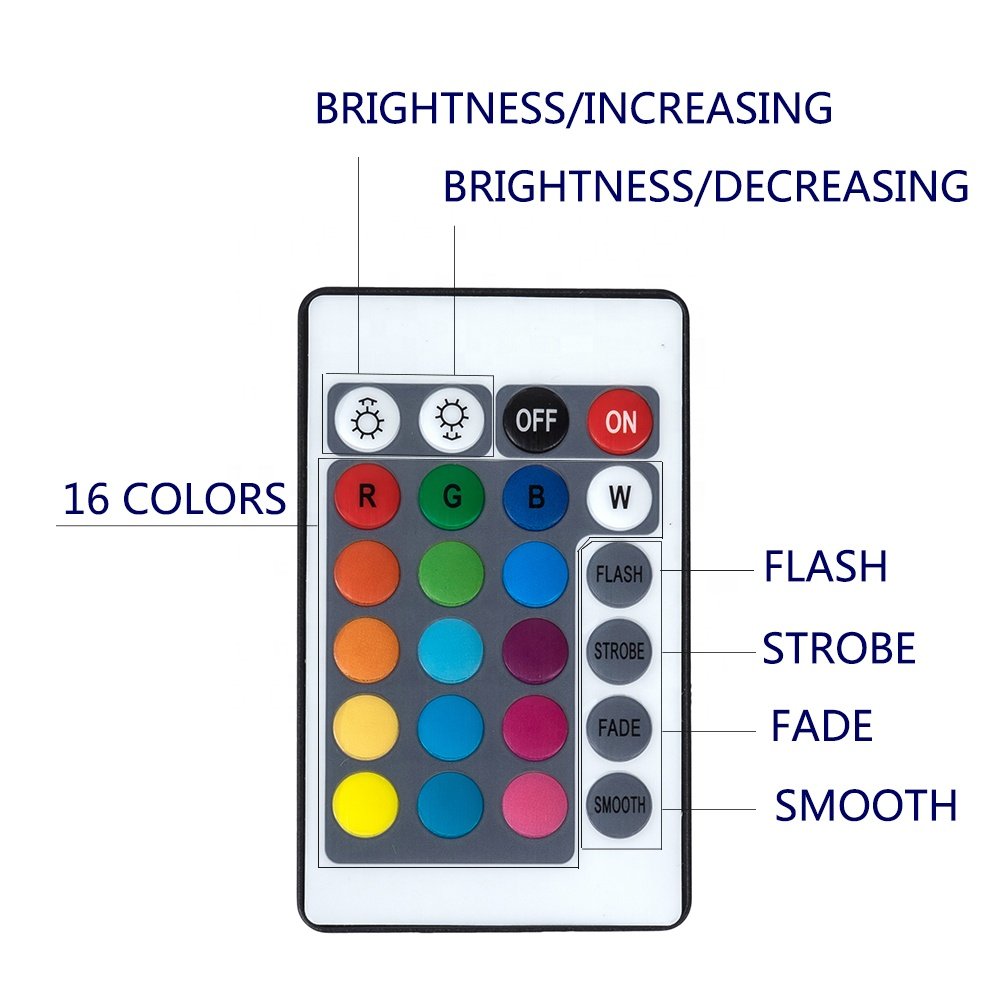 Ocean Automated Aquarium Fish LED T4 Lights 16 Colors Sunrise Sunset Simulation Waterproof Reef Lamp with remote controller